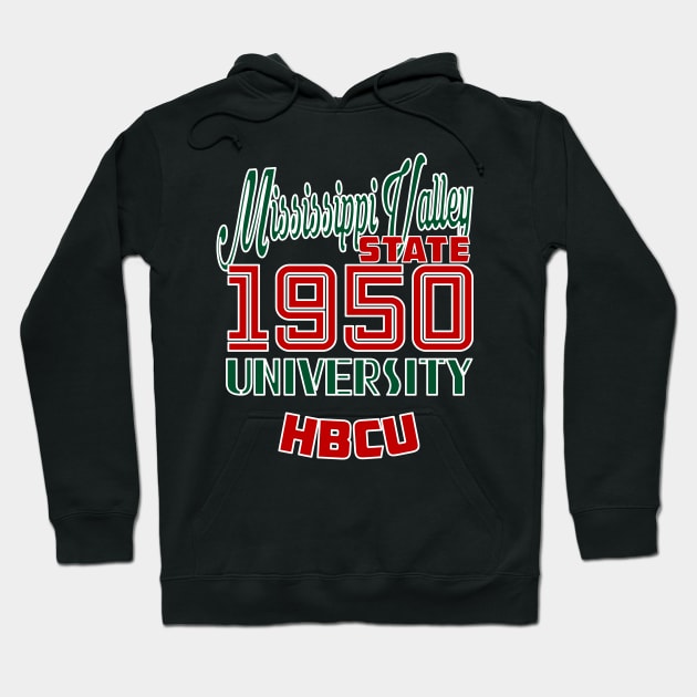 Mississippi Valley State 1950 University Apparel Hoodie by HBCU Classic Apparel Co